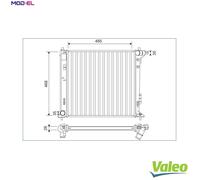 VALEO 701140 Engine radiator