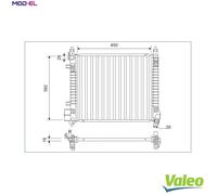 RADIATOR ENGINE COOLING 701169 FOR NISSAN HR12DE/HR12DDR/HR12DR 1.2L 3cyl