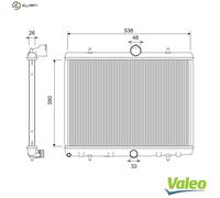 RADIATOR ENGINE COOLING 701207 FOR PEUGEOT EXPERT/Platform/Chassis/Van/TEPEE