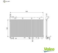 VALEO 701210 Engine radiator
