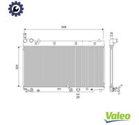 VALEO 701210 Engine radiator