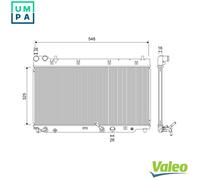VALEO 701210 Engine radiator