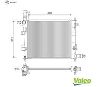 RADIATOR ENGINE COOLING 701223 FOR KIA PICANTO/EKO/TAXI MORNING/II B3LA 1.0L