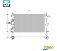 VALEO 701229 Engine radiator