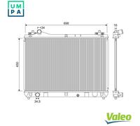 VALEO 701243 Engine radiator