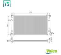 VALEO 701263 Engine radiator