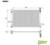 VALEO 701297 Engine radiator