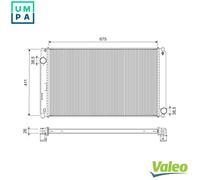 VALEO 701301 Engine radiator