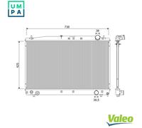 RADIATOR ENGINE COOLING 701349 FOR TOYOTA VERSO/SPORTVAN/AVENSIS PICNIC IPSUM