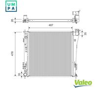 RADIATOR ENGINE COOLING 701365 FOR HYUNDAI i40/CW D4FD 1.7L 4cyl i40 I CW