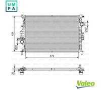 Valeo Radiator Engine Cooling 701536 for Volvo, Ford & Land Rover