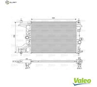 VALEO 701594 Engine radiator