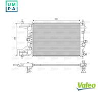 VALEO 701594 Engine radiator