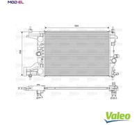 VALEO 701594 Engine radiator