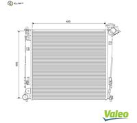 VALEO 701629 Engine radiator
