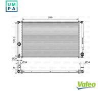 VALEO 701657 Engine radiator