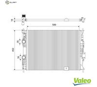 VALEO 701895 Engine radiator