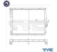 TYC 703-0006-R Engine radiator