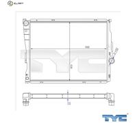 TYC 703-0006-R Engine radiator