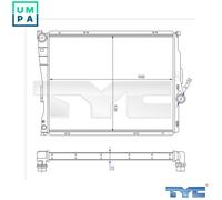 TYC 703-0006-R Engine radiator