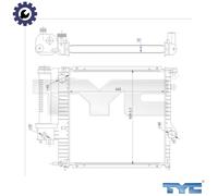 TYC 703-0009-R Engine radiator