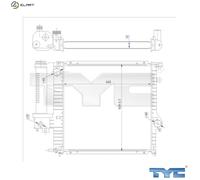 TYC 703-0009-R Engine radiator