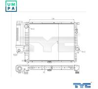 TYC 703-0010-R Engine radiator