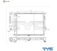 TYC 703-0010-R Engine radiator