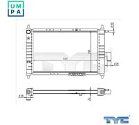 TYC 706-0023-R Engine radiator