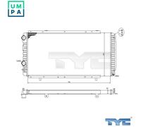 TYC 709-0014-R Engine radiator