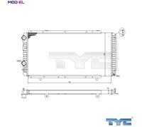 RADIATOR ENGINE COOLING 709-0014-R FOR PEUGEOT BOXER/Platform/Chassis/Van/Bus