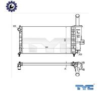 TYC 709-0026-R Engine radiator