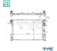 TYC 721-0015 Engine radiator