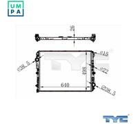 TYC 721-0022 Engine radiator