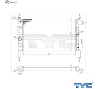 TYC 725-0018 Engine radiator