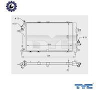 TYC 725-0028-R Engine radiator