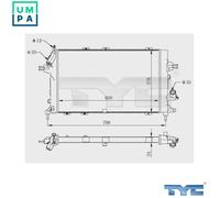 TYC 725-0028-R Engine radiator