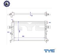 TYC 725-0038-R Engine radiator