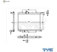 TYC 726-0016-R Engine radiator