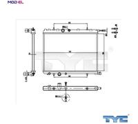 TYC 726-0016-R Engine radiator
