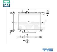 TYC 726-0016-R Engine radiator