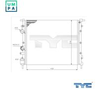TYC 728-0026 Engine radiator