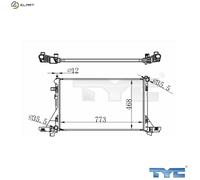 TYC 728-0064 Engine radiator