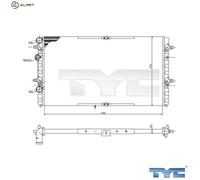 TYC 731-0002 Engine radiator