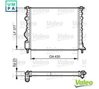 VALEO 731378 Engine radiator