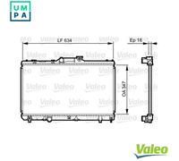 VALEO 731441 Engine radiator