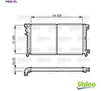 RADIATOR ENGINE COOLING 731530 FOR PEUGEOT 106/II/Van/Hatchback CITROEN 1.5L