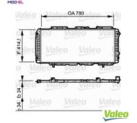 Valeo Radiator, Engine Cooling 731611