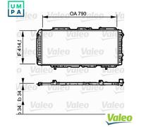 VALEO 731611 Engine radiator