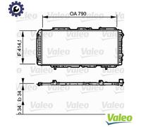 VALEO 731611 Engine radiator